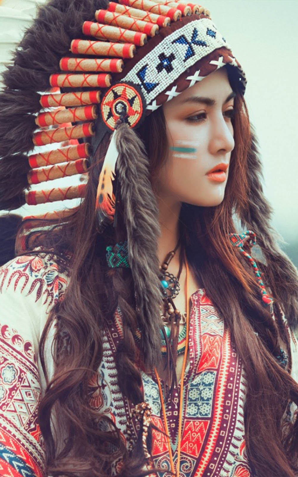 Artistic Native American Wallpaper