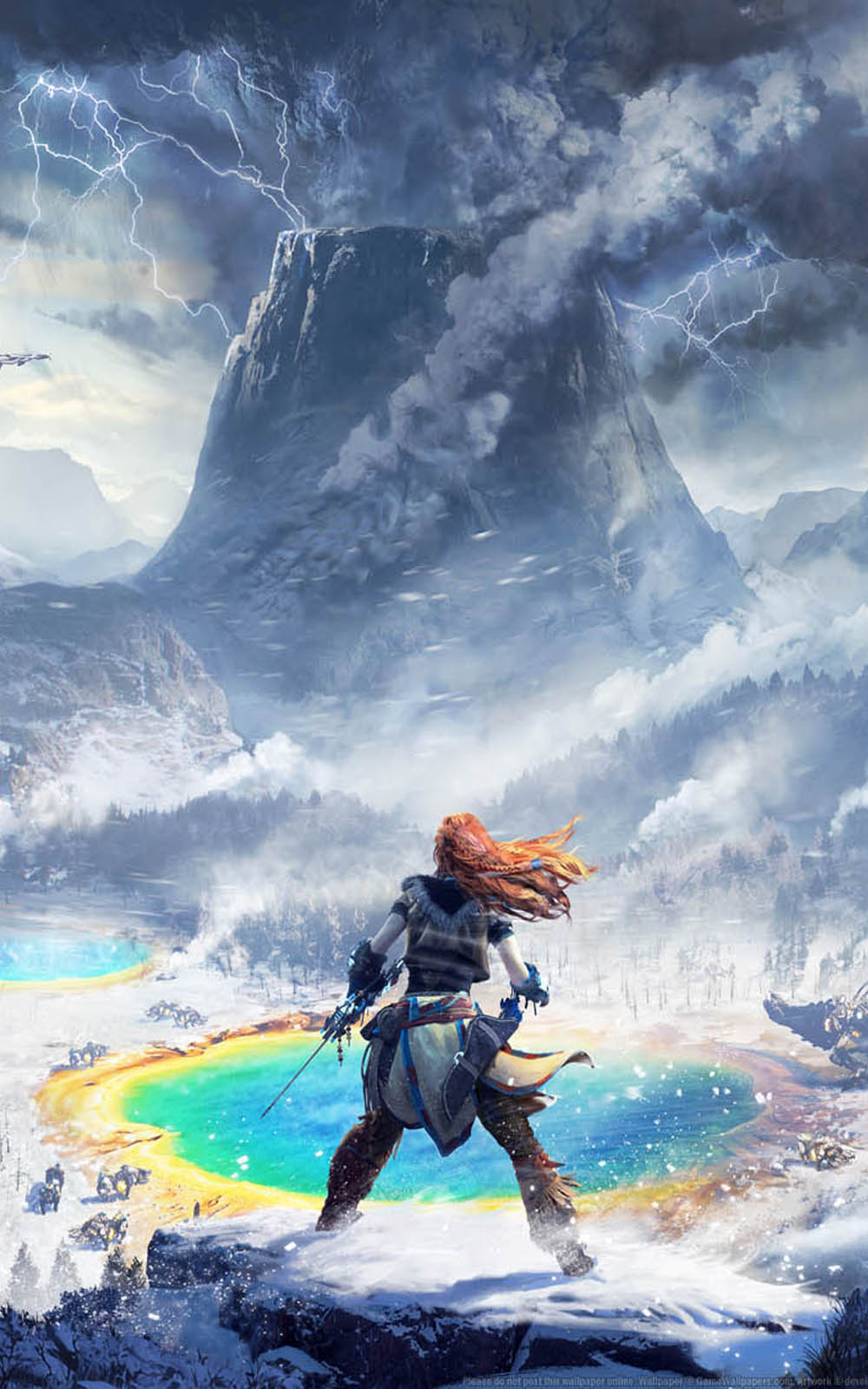 Horizon Zero Dawn - The Frozen Wilds 4K Ultra HD Mobile Phone Wallpaper