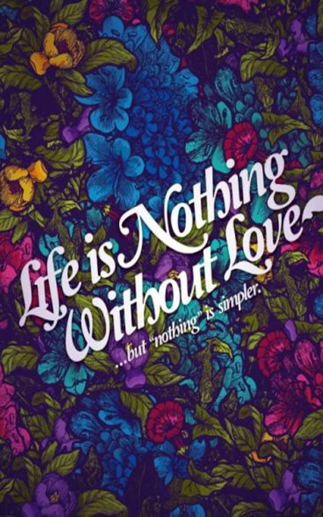 life-is-nothing-without-love-creative-wallpaper