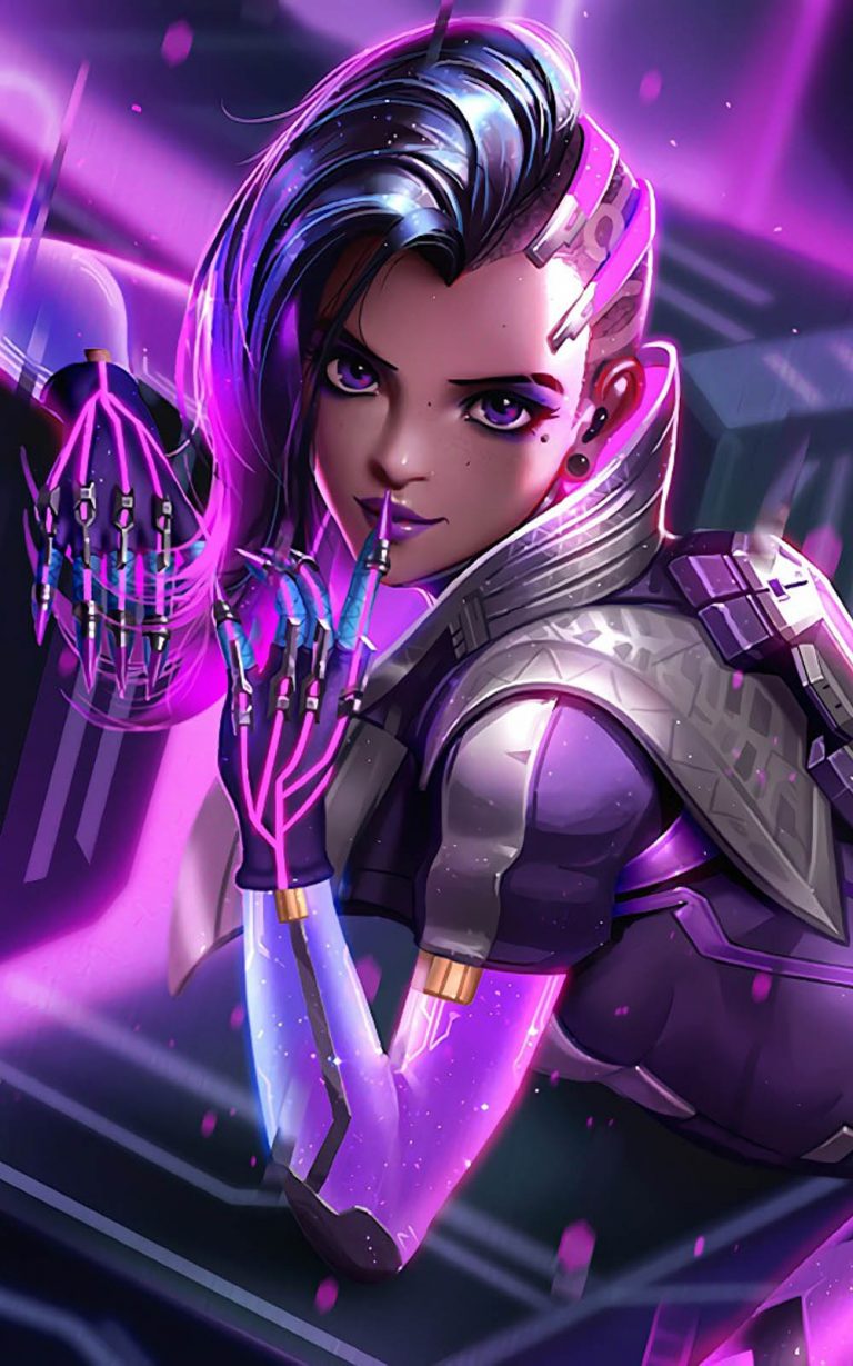 Sombra In Overwatch Game 4K Mobile Wallpaper