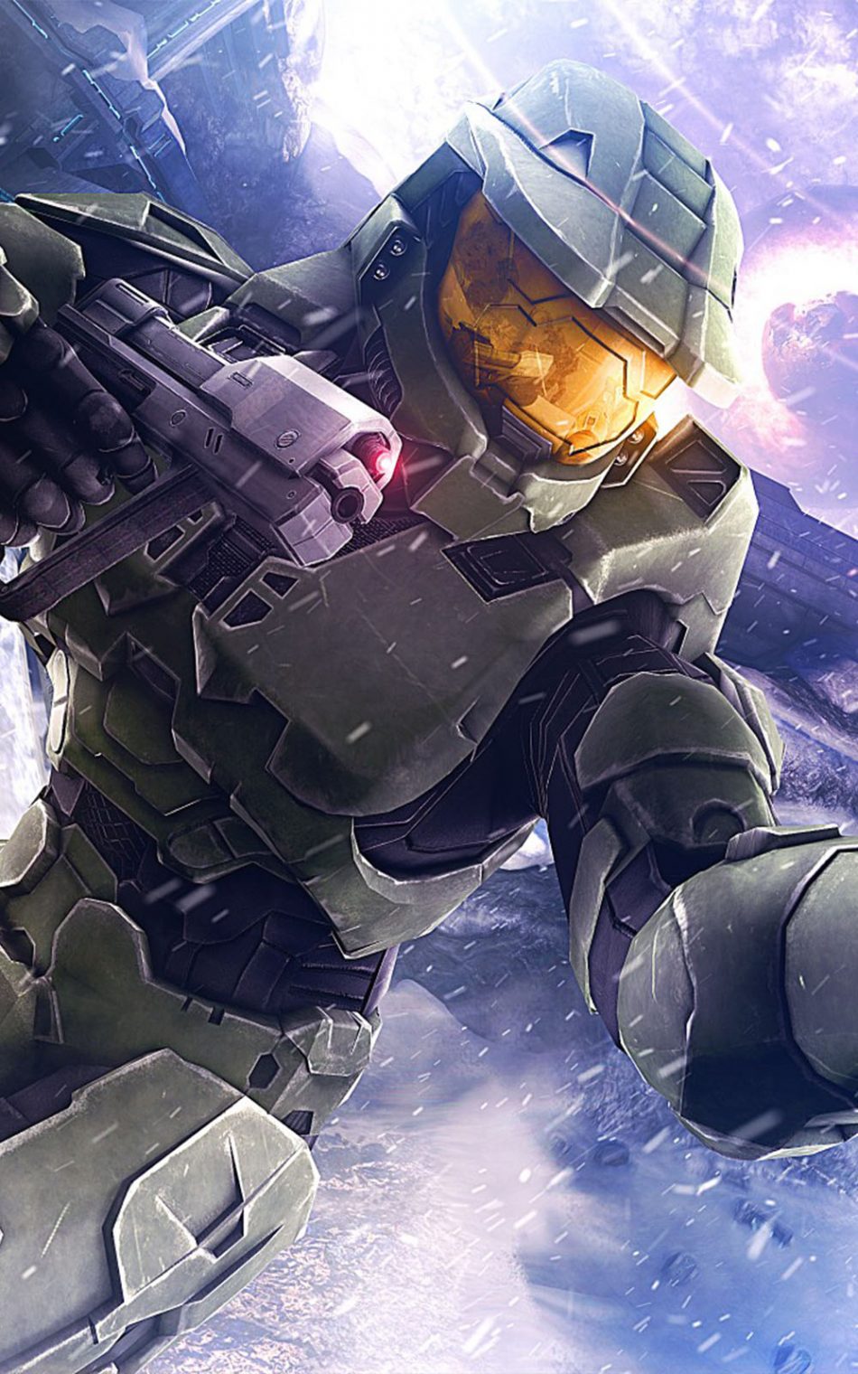 Just a Master chief wallpaper I made in photoshop  rhalo