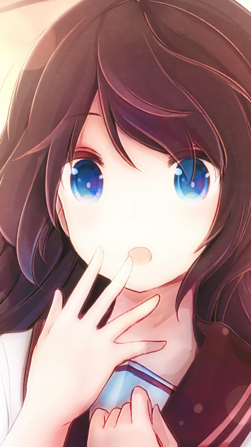 HD wallpaper anime anime girls short hair red eyes long nails dark  background  Wallpaper Flare