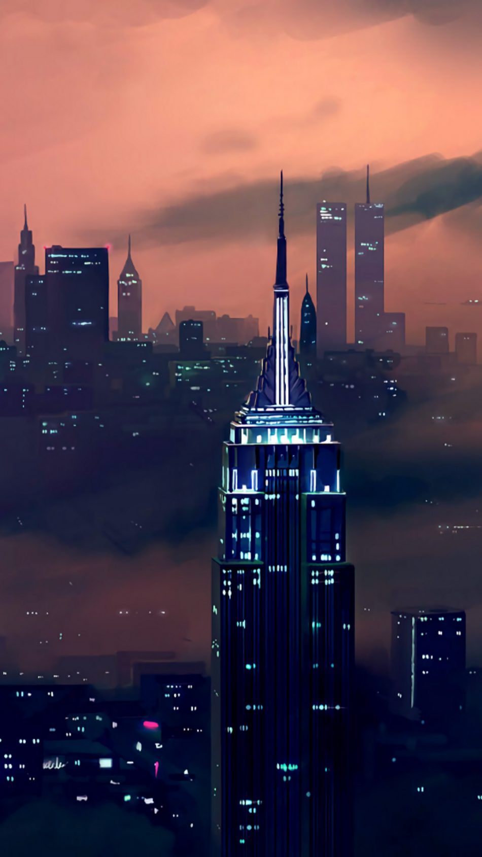 349802 Building, City, Light, Manhattan, New York, Night, Skyscraper, USA 4k  - Rare Gallery HD Wallpapers