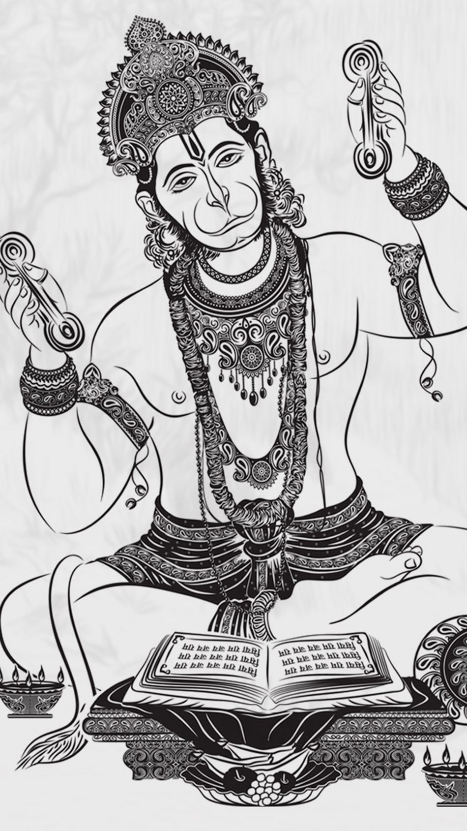 Hanuman In Black Smoke Background Hanuman HD Wallpaper