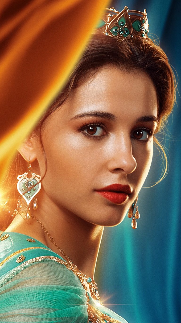 Princess Jasmine In Aladdin 2019 4K Ultra HD Mobile Phone Wallpaper