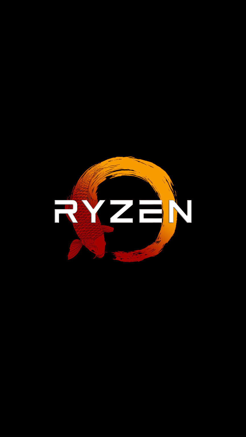 Ryzen Logo 2020 4K Ultra HD Mobile Phone Wallpaper