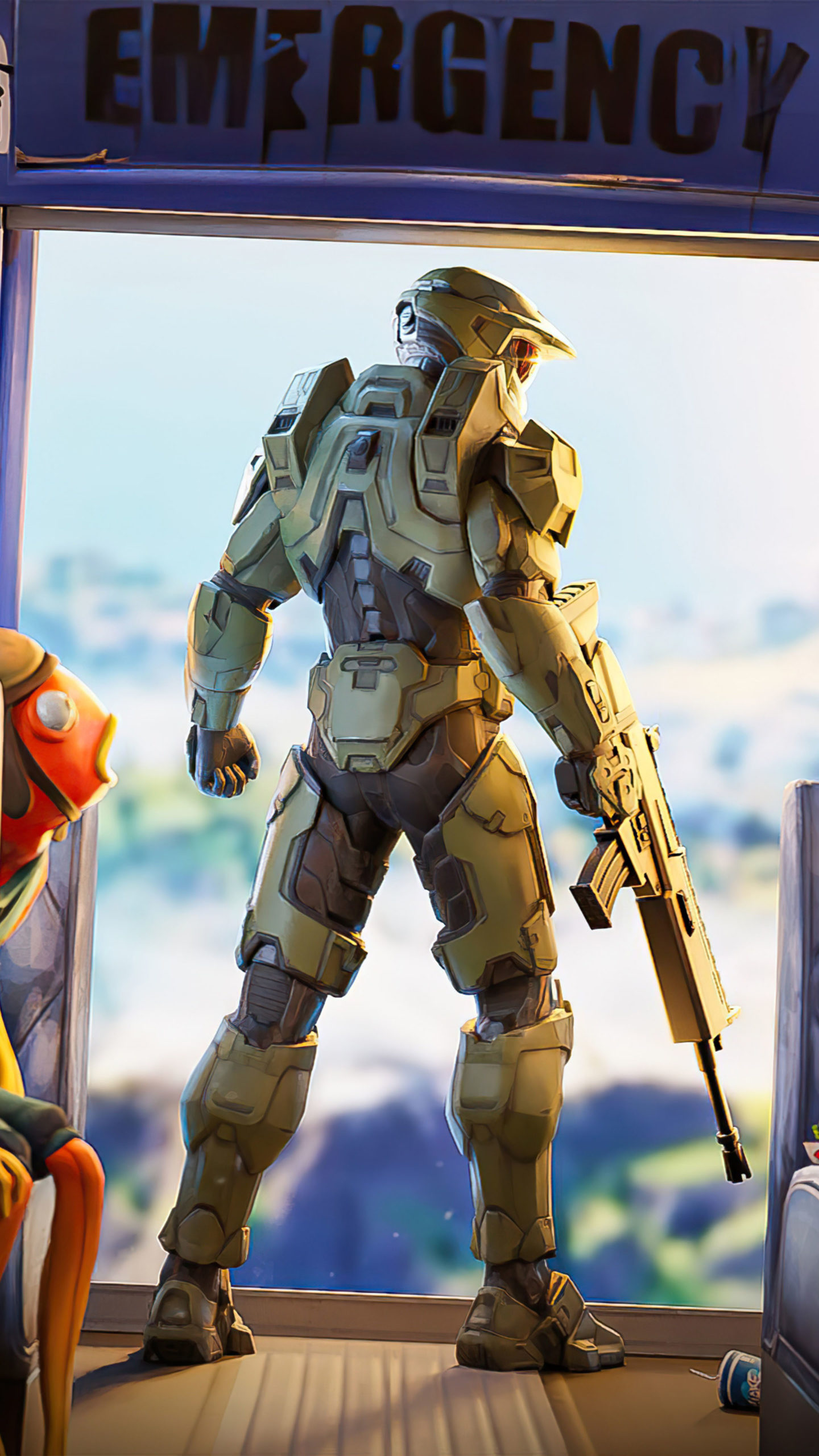 Halo Chief In Fortnite 4k Ultra Hd Mobile Wallpaper