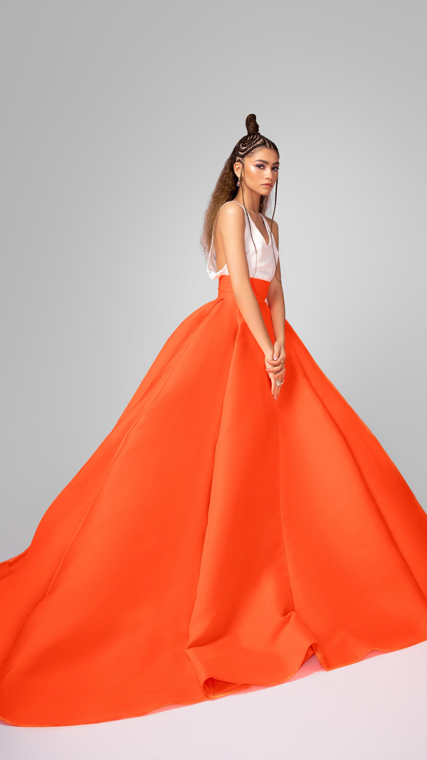 orange dress 2021