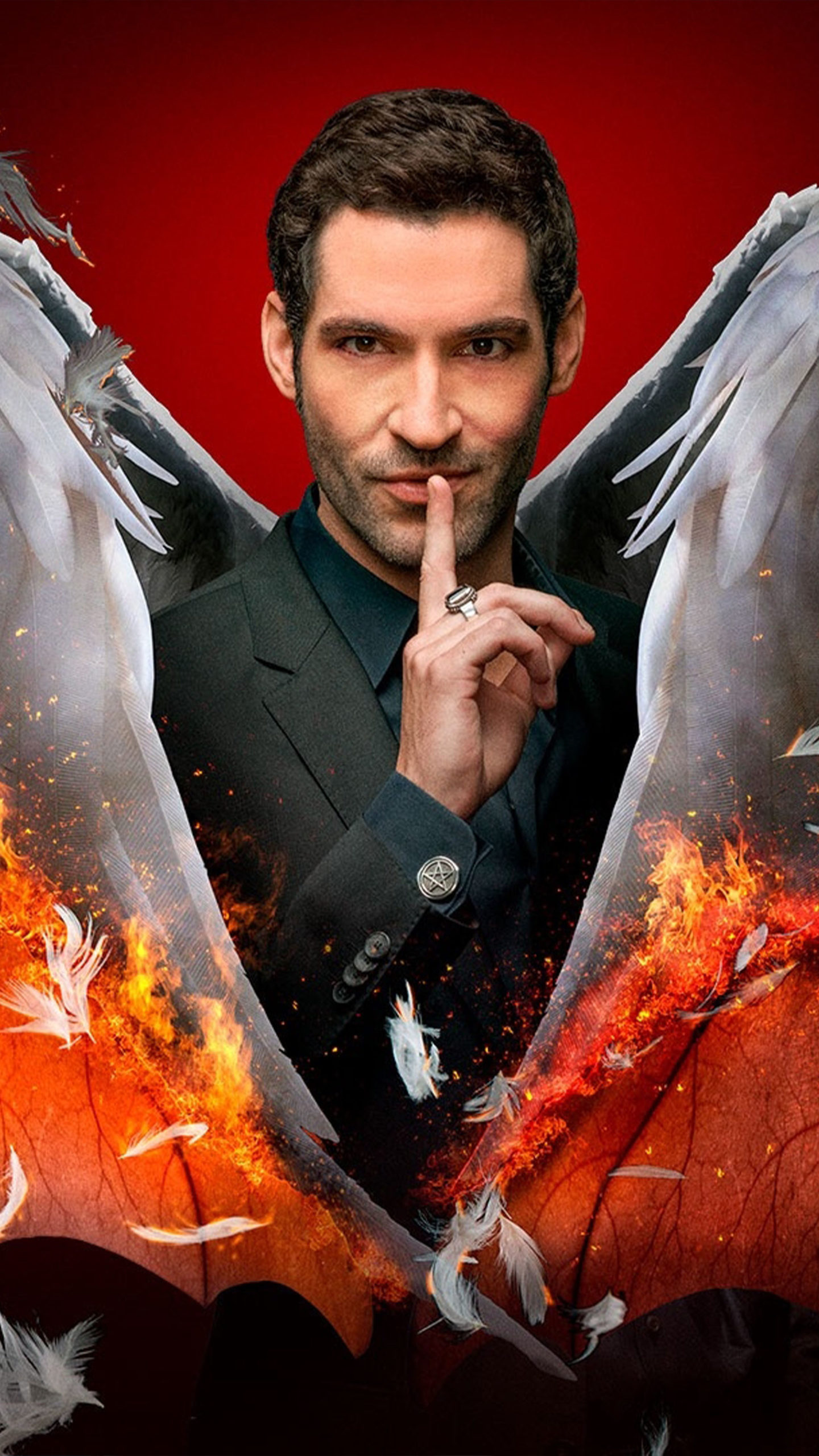 Tom Ellis In Lucifer Morningstar 2021 4K Ultra HD Mobile Wallpaper