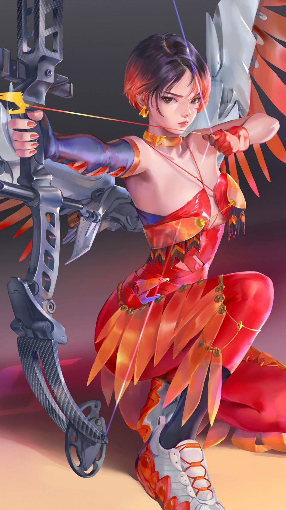 Anime Girl Warrior Png - Samurai Girl Art Anime, Transparent Png - vhv
