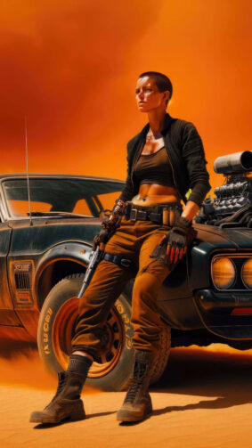 Anya Taylor-Joy In Furiosa – A Mad Max Saga 2024 Movie 4K Ultra HD Mobile Wallpaper