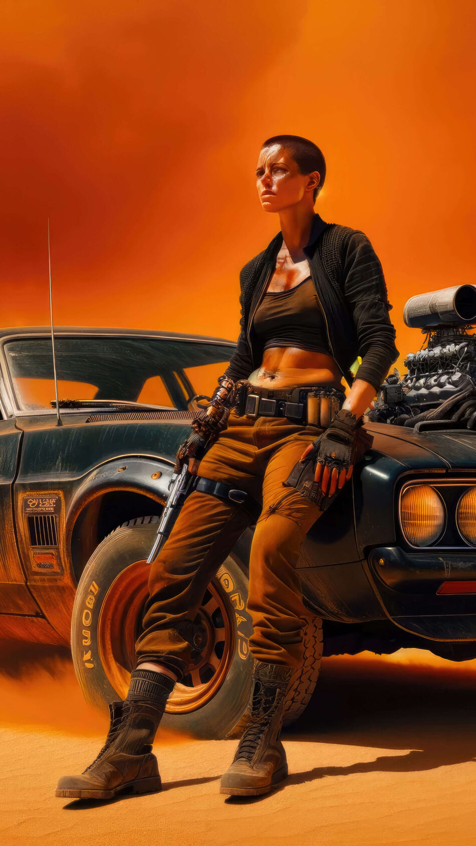 Anya Taylor-Joy In Furiosa – A Mad Max Saga 2024 Movie 4K Ultra HD Mobile Wallpaper