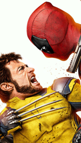 Deadpool & Wolverine Fight 4K Ultra HD Mobile Wallpaper