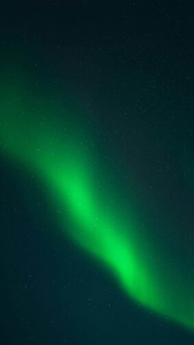 Bright Green Aurora In Clear Night Sky 4K Ultra HD Mobile Wallpaper