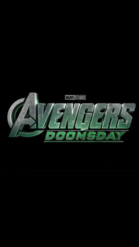 Avengers Doomsday Movie Logo Dark Background 4K Ultra HD Mobile Wallpaper