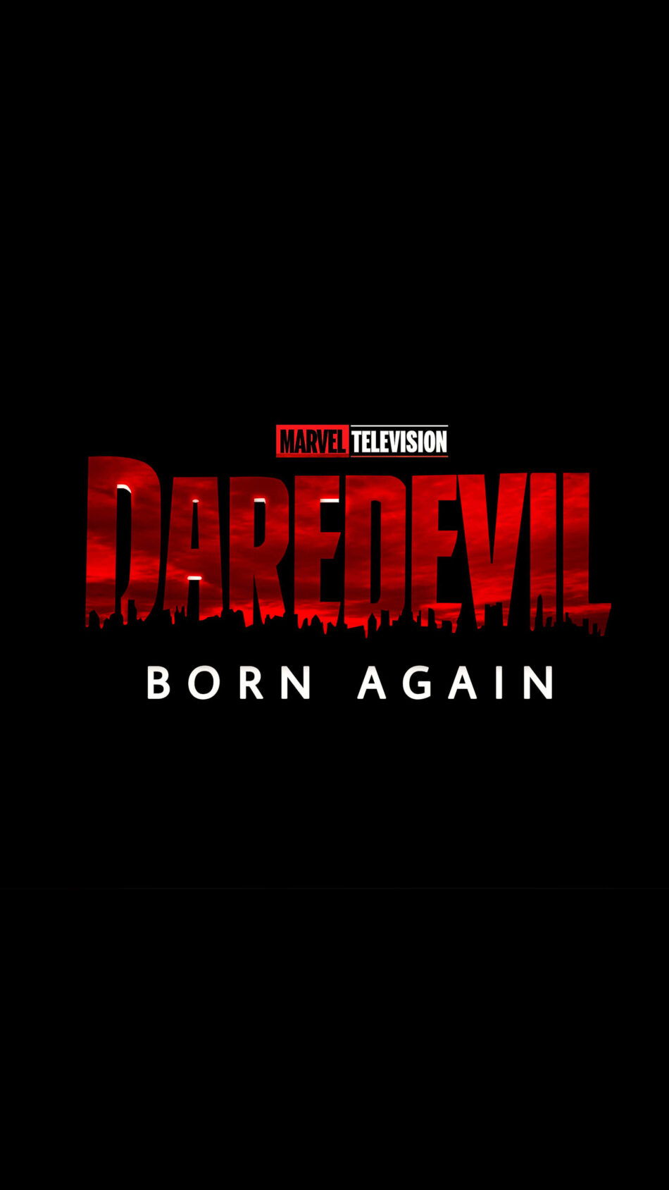 Daredevil - Born Again Series Logo 4K Ultra HD Mobile Phone Wallpaper