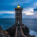 Kermorvan Lighthouse Evening Sea Blue Sky 4K Ultra HD Mobile Phone Wallpaper