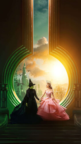 Wicked Movie Poster 4K Ultra HD Mobile Phone Wallpaper