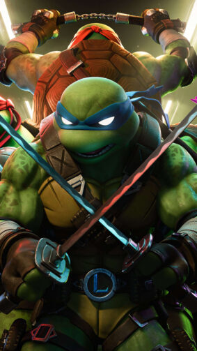 TMNT Fortnite Poster 4K Ultra HD Mobile Phone Wallpaper