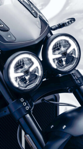 Triumph Rocket 3 Headlights 4K Ultra HD Mobile Phone Wallpaper